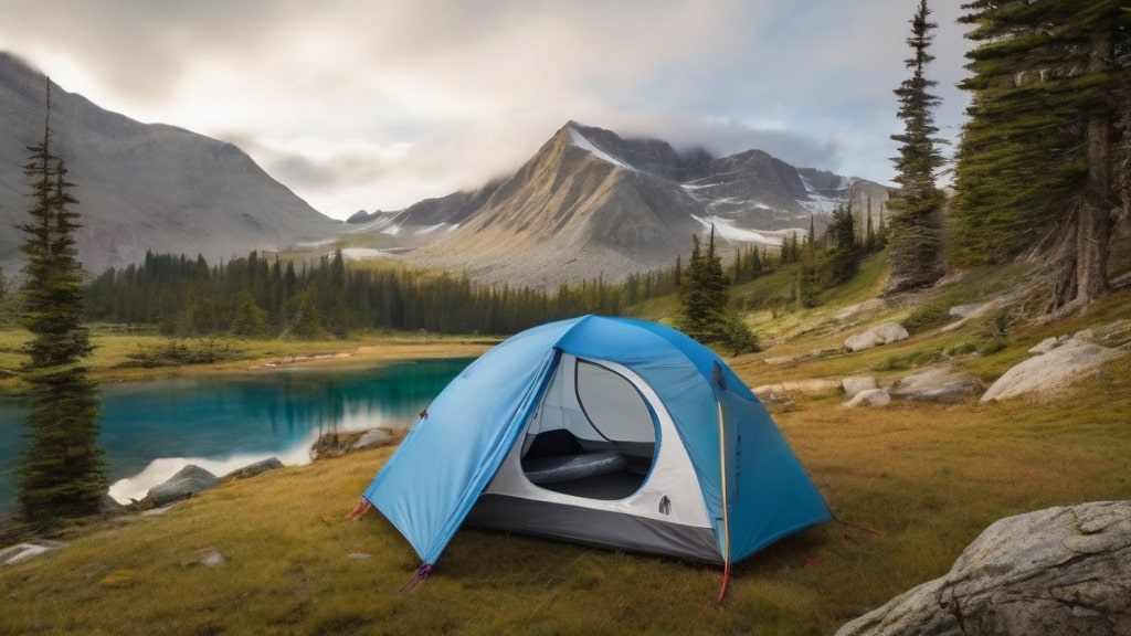 Blue Amazon camping tent