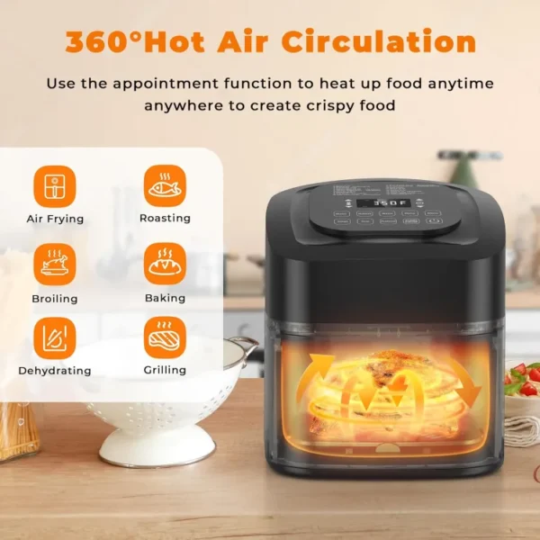 Nuwave Brio Air Fryer 360 hot air circulation