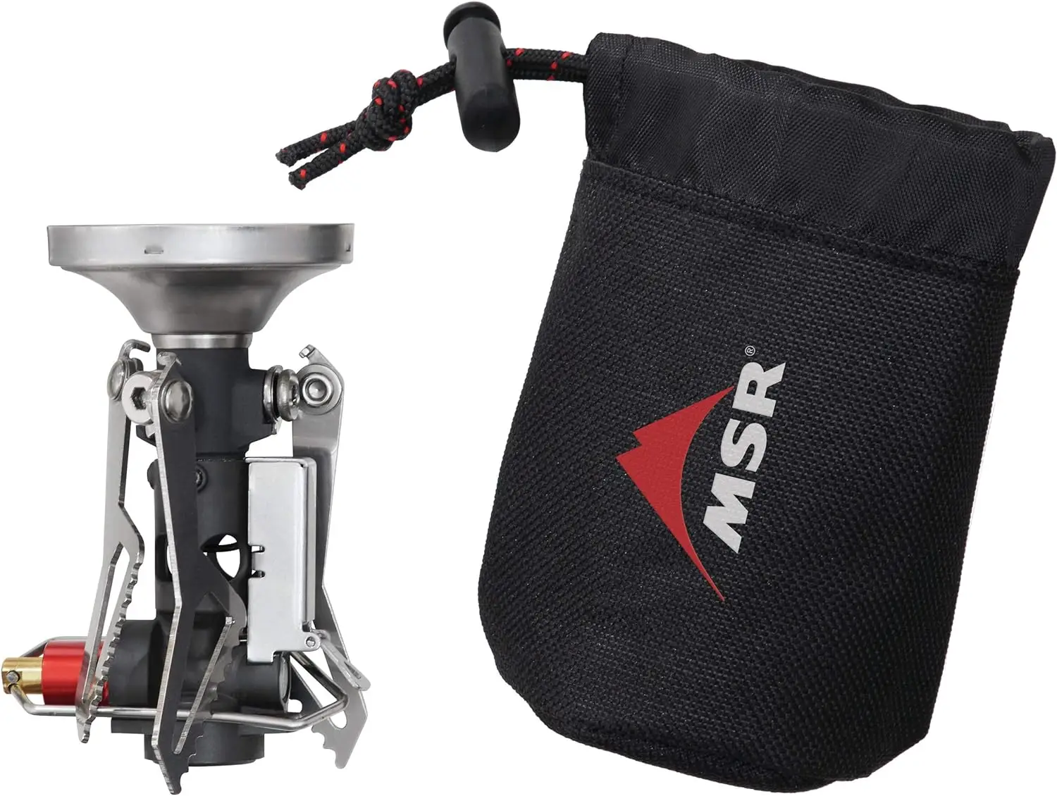 MSR PocketRocket Deluxe Backpacking Stove with IsoPro fuel canister.