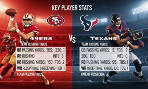 49ers vs Texans match player stats