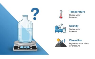 how much a gallon of water weighs in pounds