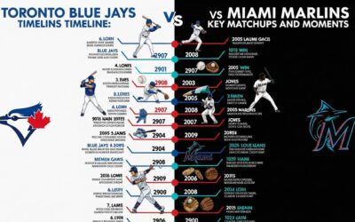 Toronto Blue Jays vs Miami Marlins timeline