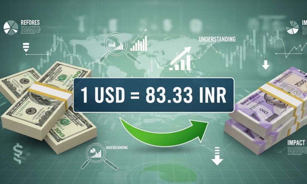 1 USD to INR shows